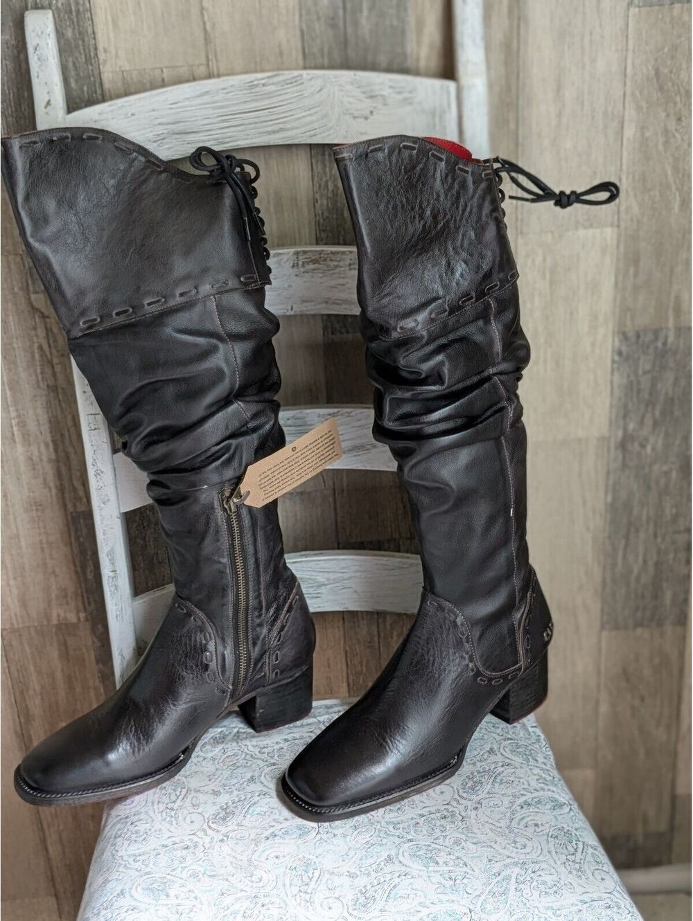 Bed Stu Leilani NWB knee high leather boots 9